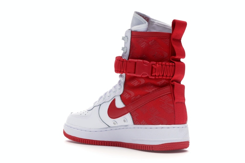 Nike SF Air Force 1 High White University Red