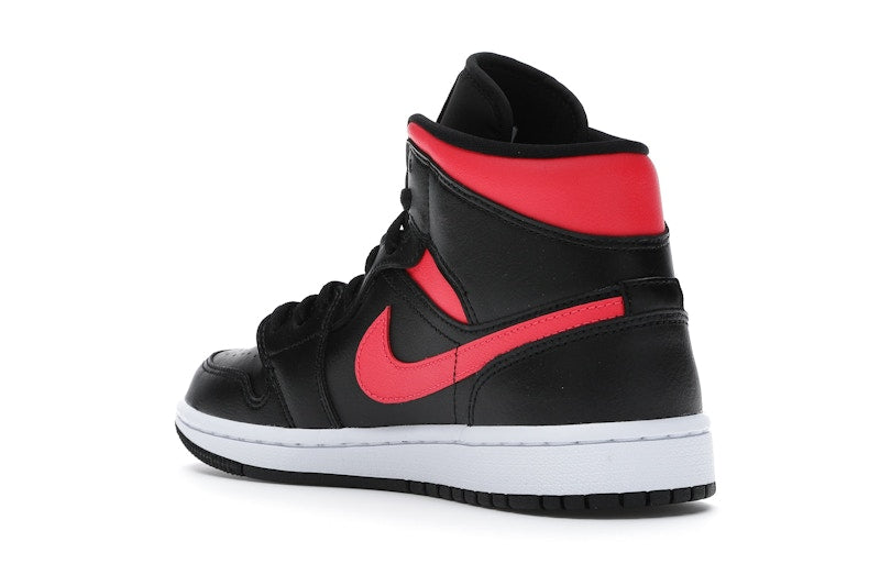 Jordan 1 Mid Black Siren Red (Women's)