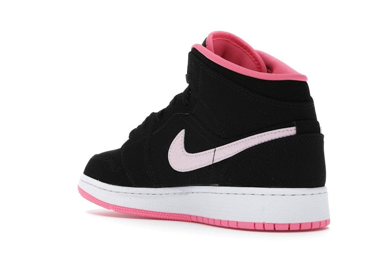 Jordan 1 Mid Black Digital Pink (GS)
