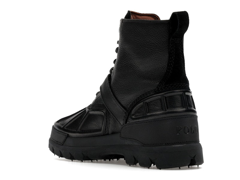 Polo Ralph Lauren Oslo High Oiled Leather Boot Black