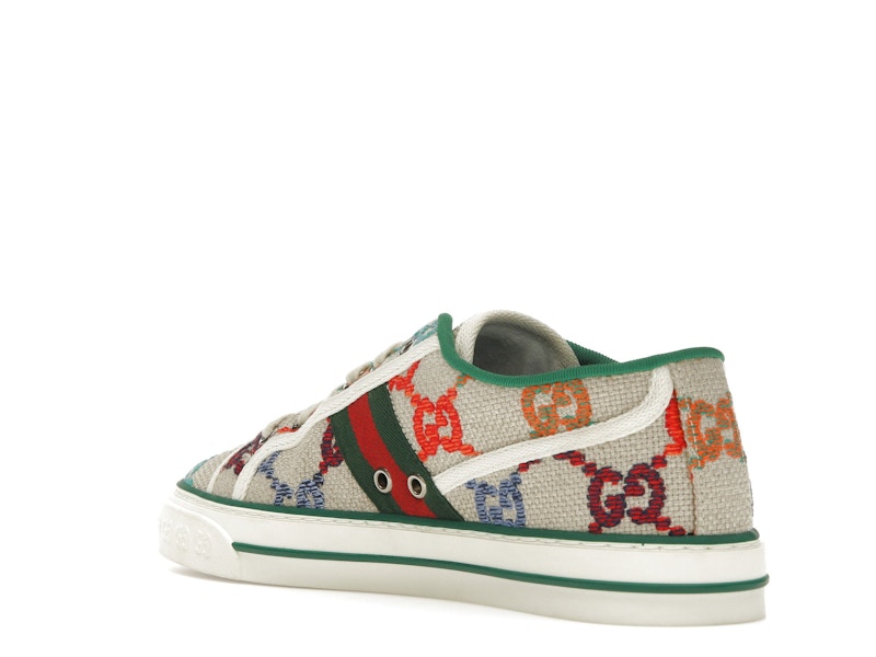 Gucci Tennis 1977 GG Logo White Multi