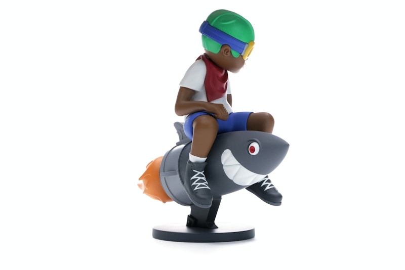 Hebru Brantley x Billionaire Boys Club x Bait Beyond The Beyond Fly Boy Figure 9 Inches White/Multi