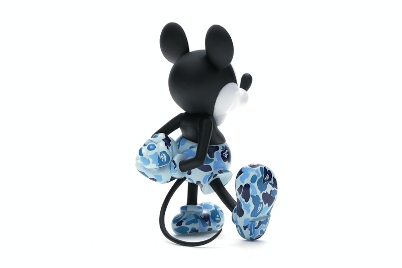 BAPE x Mickey Mouse 90th Anniversary Figure Blue Camo
