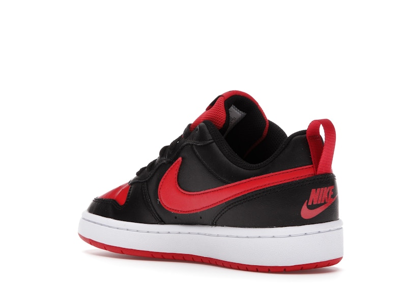 Nike Court Borough Low 2 Black University Red (GS)