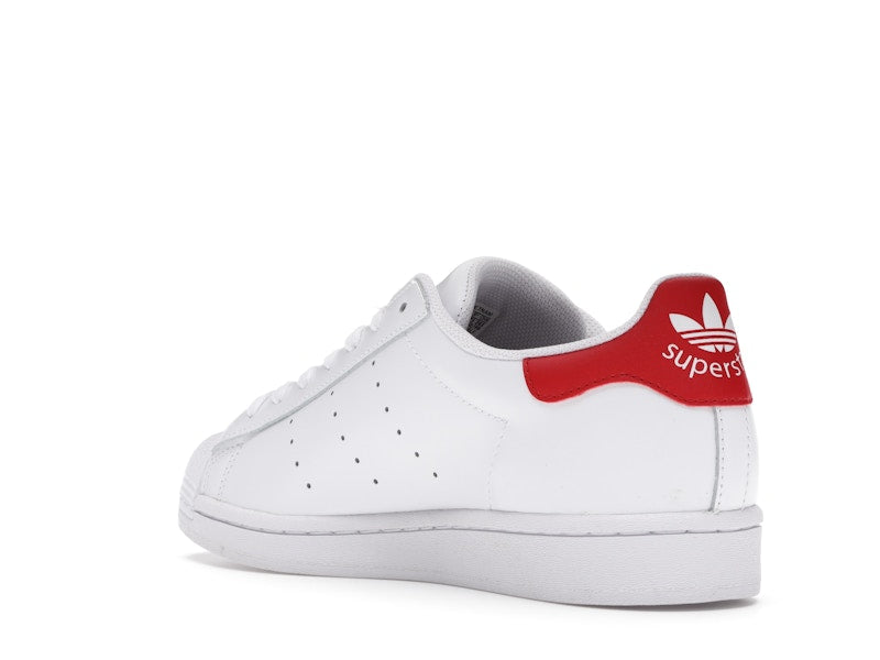adidas Superstan White Scarlet