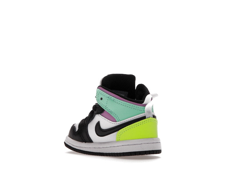 Jordan 1 Mid Pastel Black Toe (TD)