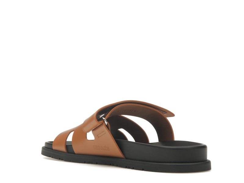 Hermes Chypre Sandal Naturel Black Smooth Calfskin Leather (M)