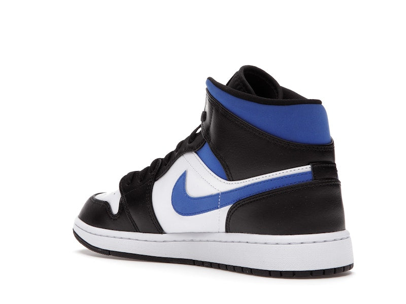 Jordan 1 Mid White Black Racer Blue