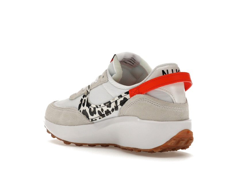 Nike Waffle Debut White Team Orange Leopard (Women's)