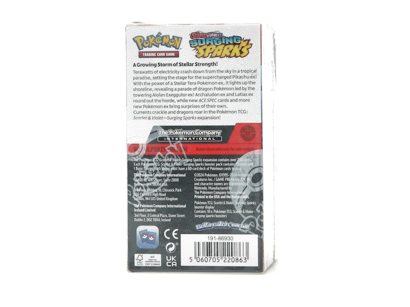 Pokémon Scarlet & Violet Surging Sparks 18 Pack Booster Box
