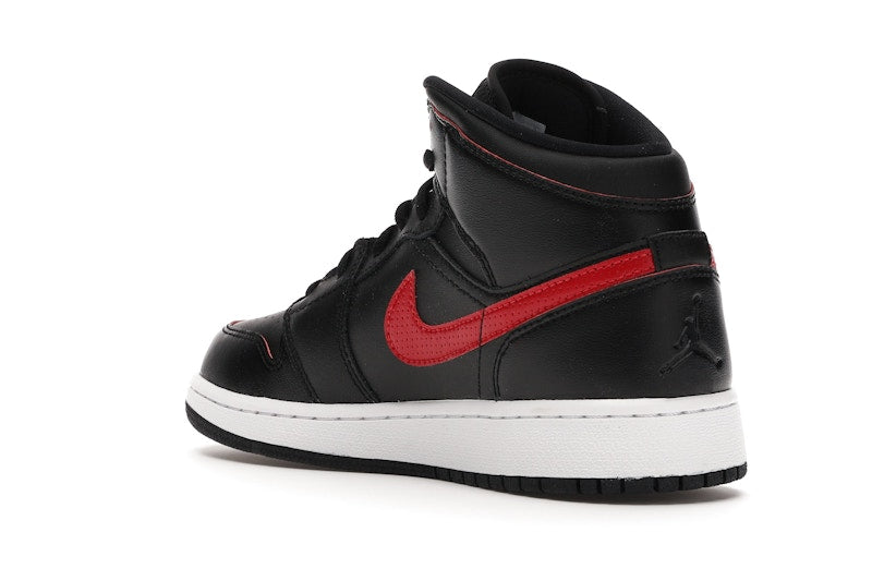 Jordan 1 Retro Mid Black Gym Red (GS)