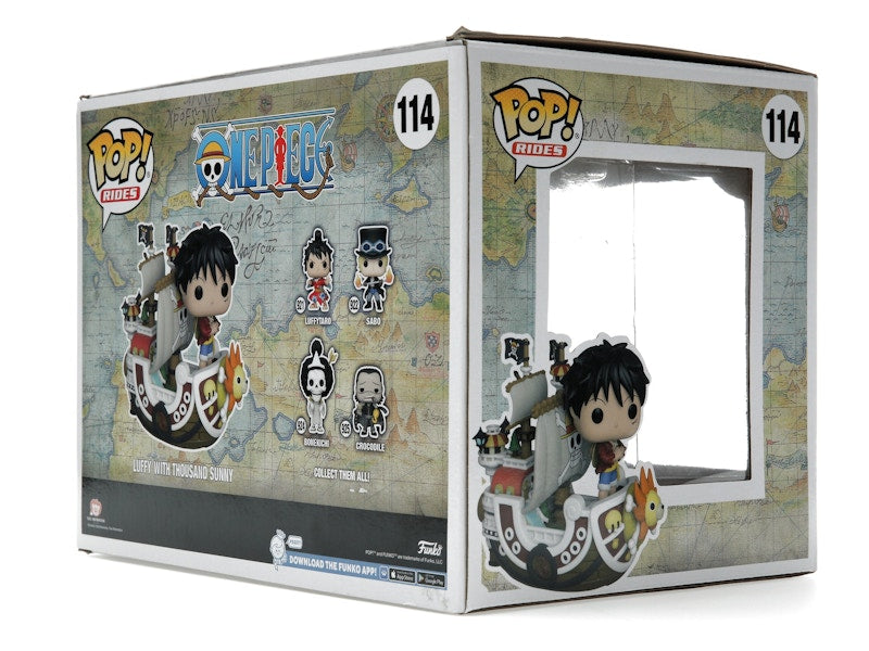 Funko Pop! Rides One Piece Luffy with Thousand Sunny 2022 Winter Convention Exclusive Figure #114