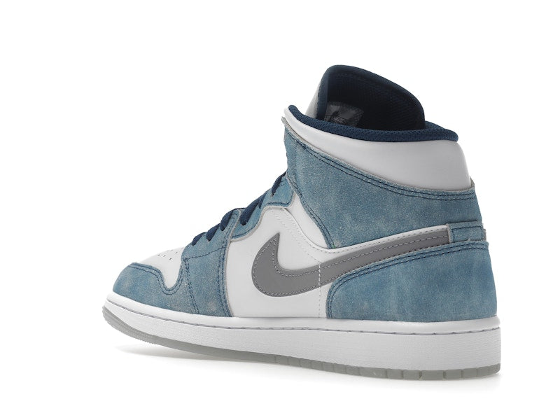 Jordan 1 Mid French Blue Fire Red