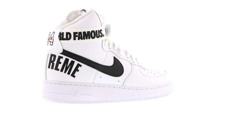 Nike Air Force 1 High Supreme World Famous White