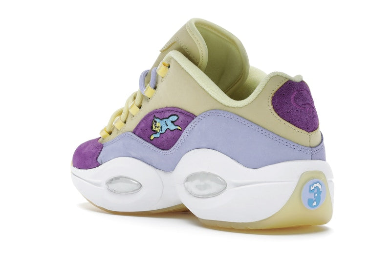 Reebok Question Low BBC Ice Cream Running Dog Yellow Purple
