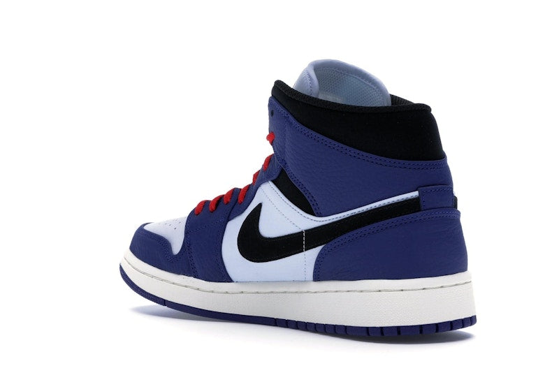Jordan 1 Mid Deep Royal Blue Black
