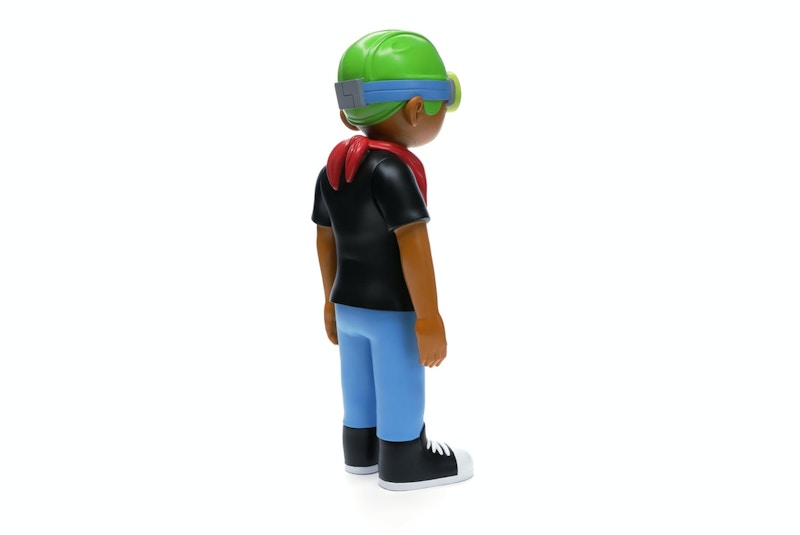 Hebru Brantley x Mindstyle Fly Boy Black Tee Vinyl Figure Multi