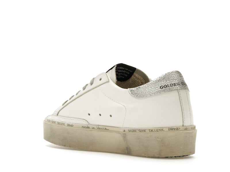 Golden Goose Hi Star White Silver (Women's)