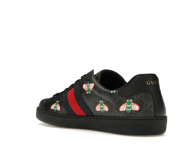 Gucci Ace Bee Print Black