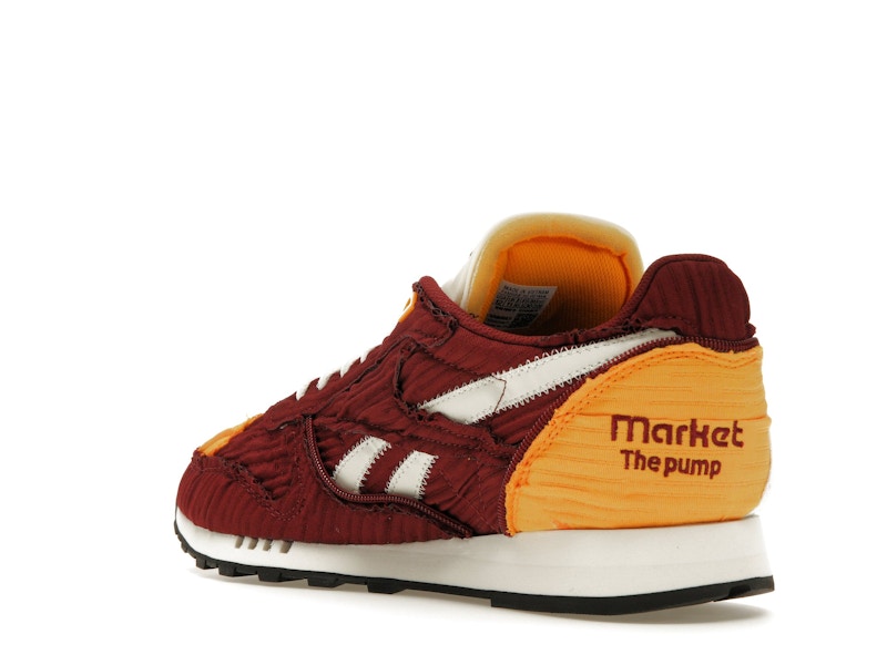 Reebok Classic Leather Pump Market Classic Burgundy