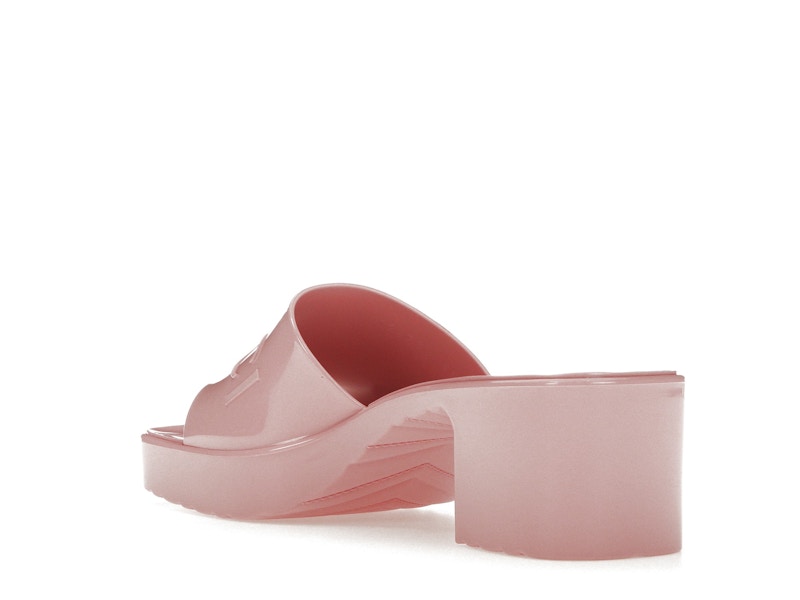 Gucci 60mm Slide Sandal Pink Rubber