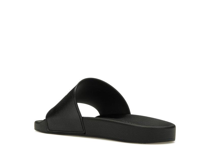 Burberry Check EKD Motif Slide Black