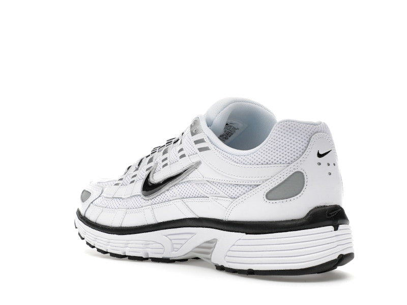 Nike P-6000 White Metallic Silver Black