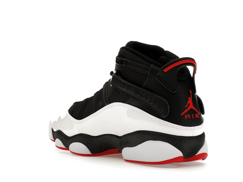 Jordan 6 Rings Black White Varsity Red