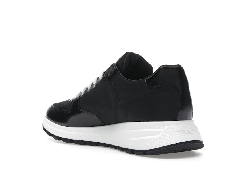 Prada PRAX 01 Sneakers Re-Nylon Brushed Leather Black White
