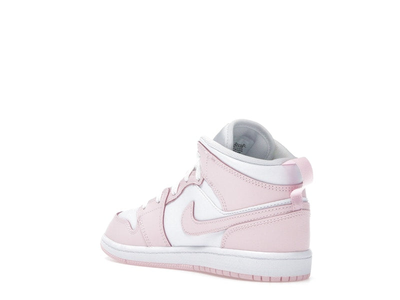 Jordan 1 Mid Pink Foam Fire Red White (PS)