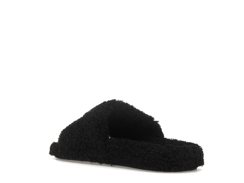 Balenciaga Paris Furry Slide Black (Women's)