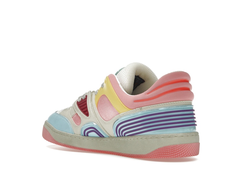 Gucci Basket Low-Top Sneaker Light Blue Demetra Pink (Women's)