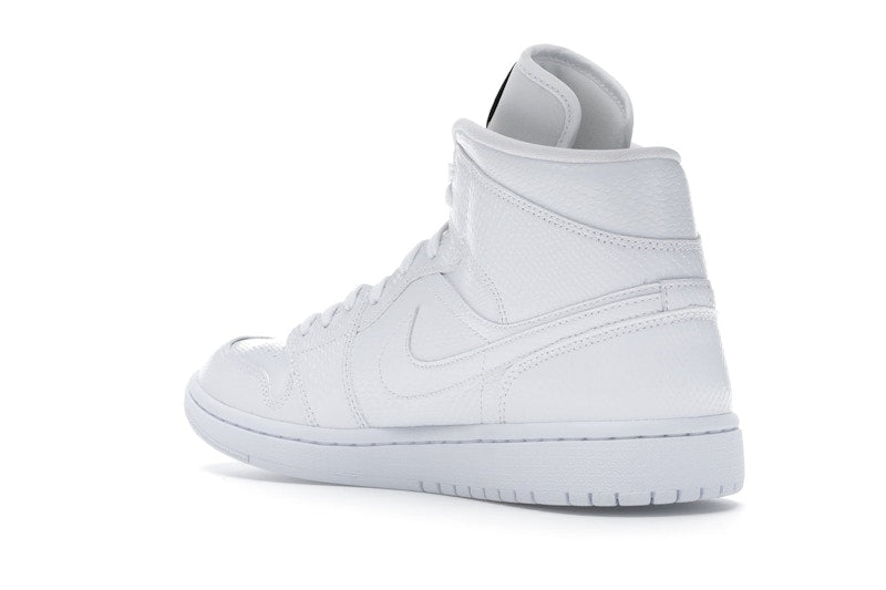 Jordan 1 Mid White Snakeskin (Women's)
