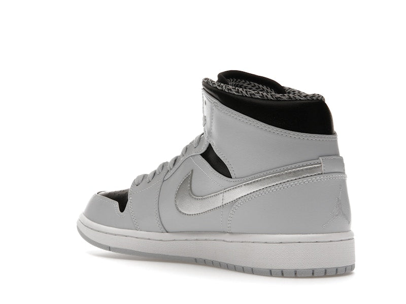 Jordan 1 Mid Pure Platinum Metallic Silver
