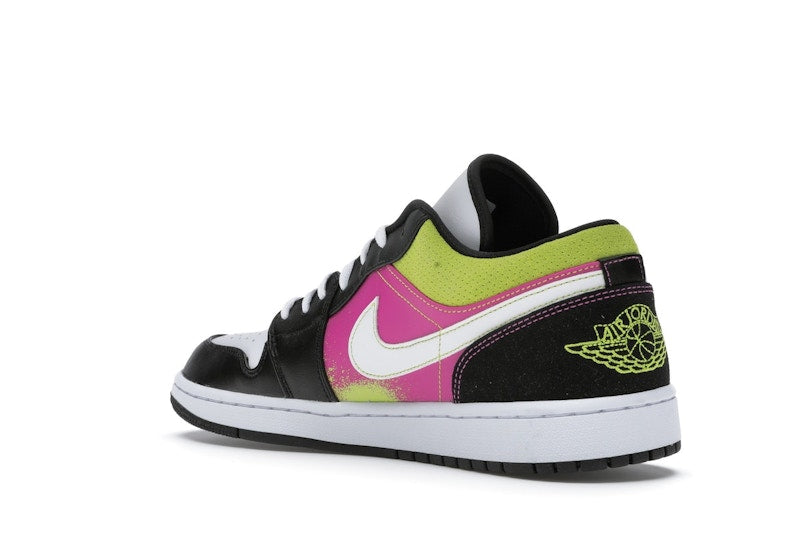 Jordan 1 Low Black Active Fuchsia Cyber