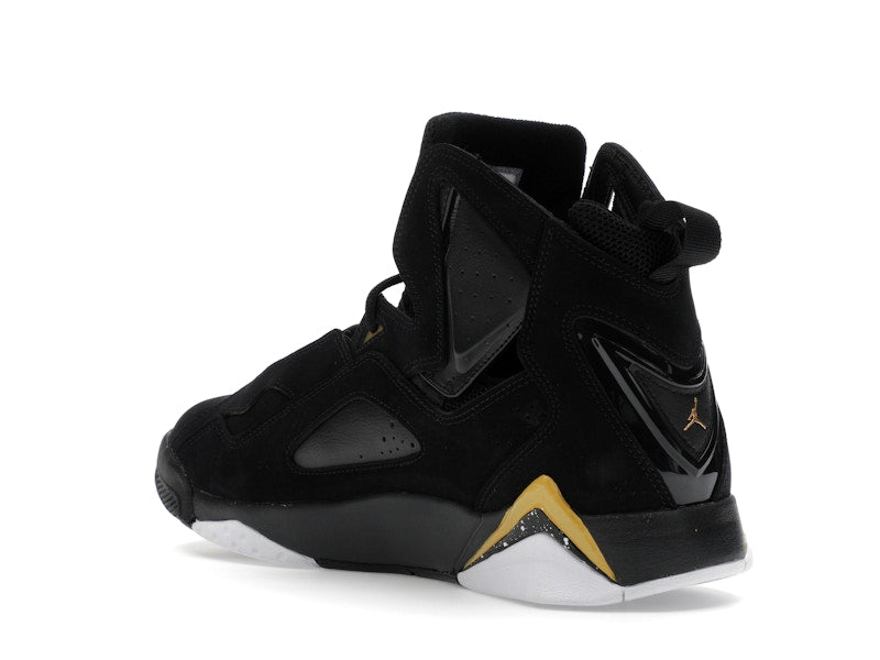 Jordan True Flight Black White Metallic Gold