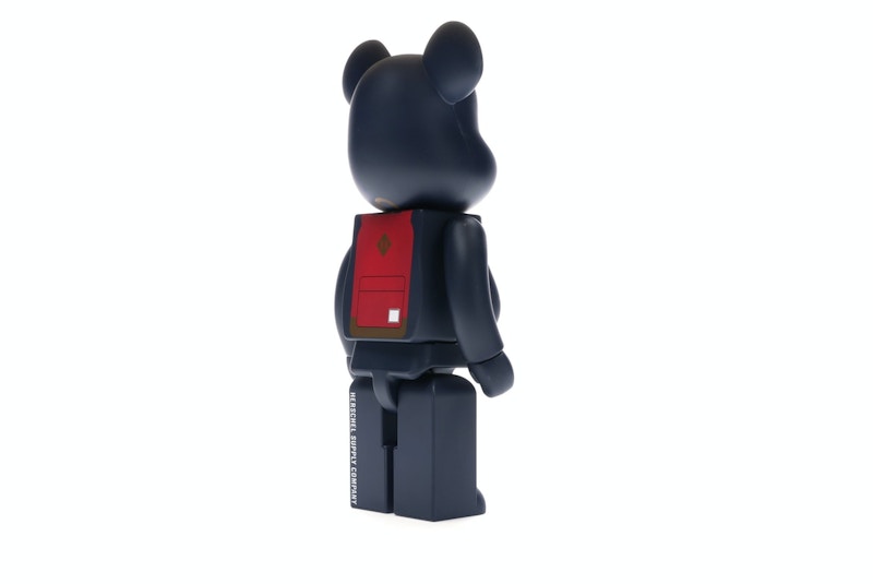 Bearbrick Medicom Herschel Peacoat 100% & 400% Set Navy