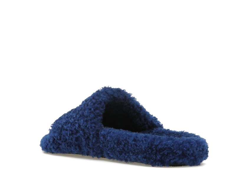 Balenciaga Furry Slide Blue