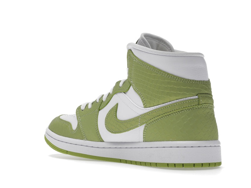 Jordan 1 Mid Green Python (Women's)