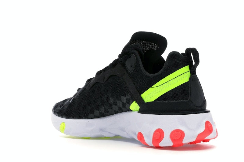 Nike React Element 55 Black Crimson Volt
