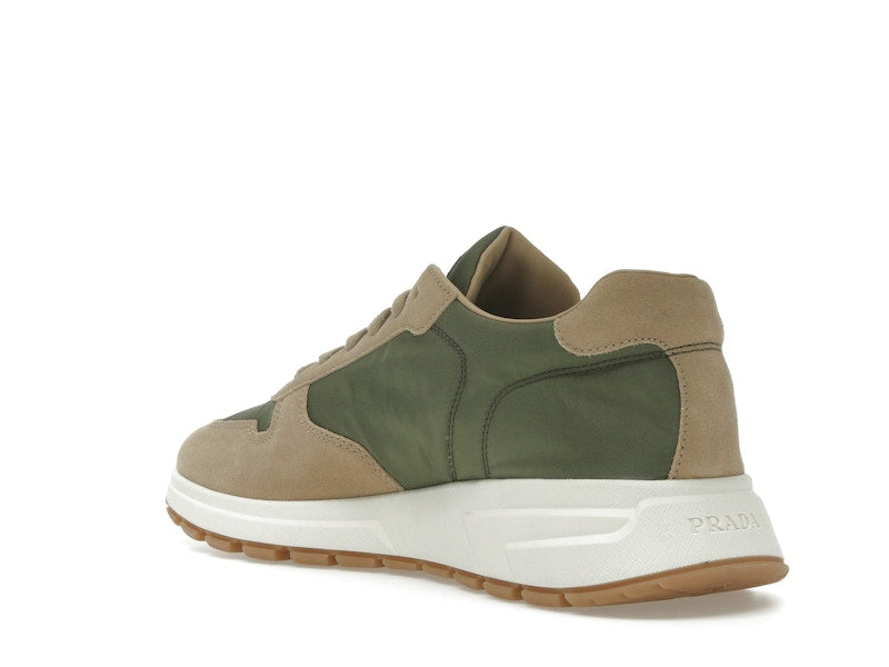 Prada PRAX 01 Sneakers Re-Nylon Brushed Leather Ecru Military