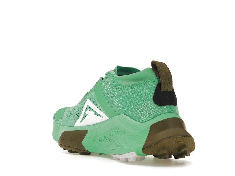 Nike ZoomX Zegama Trail Spring Green Olive Flak Black White
