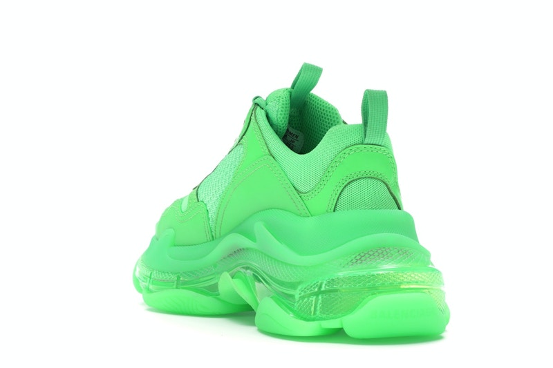 Balenciaga Triple S Neon Green Clear Sole (Women's)
