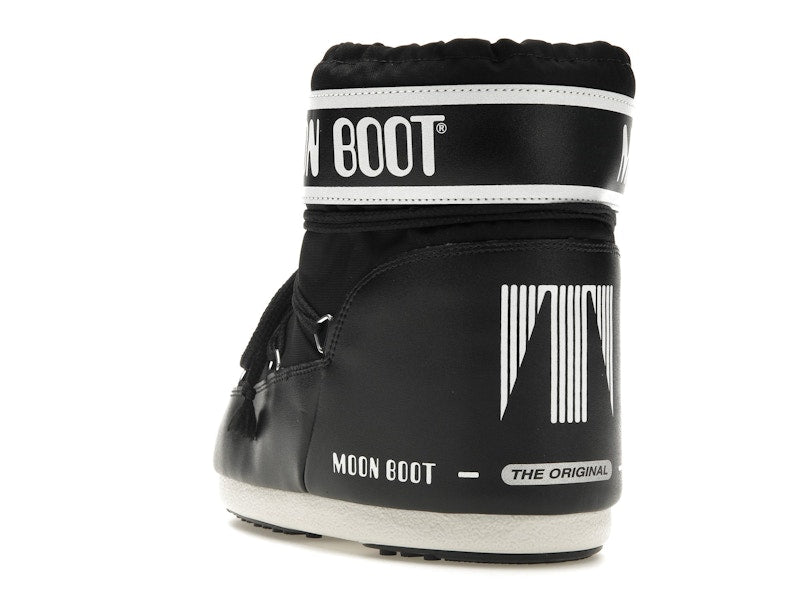Moon Boot Icon Low Nylon Boot Black White