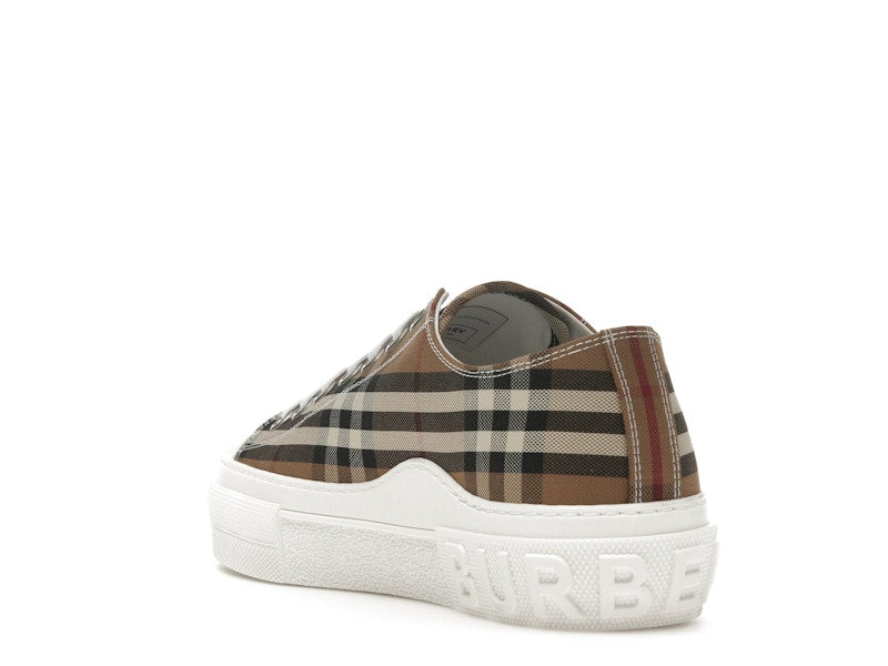 Burberry Vintage Check Cotton Sneakers Birch Brown