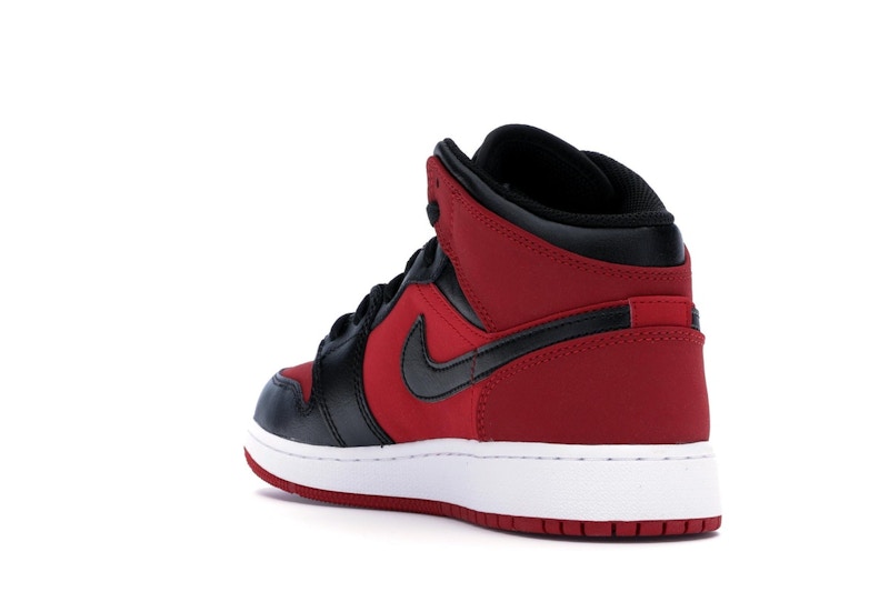 Jordan 1 Mid Gym Red Black (GS)
