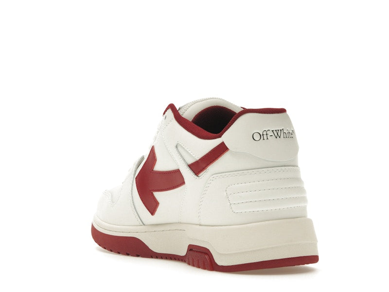 OFF-WHITE Out Of Office OOO Low Tops White Red White Tag