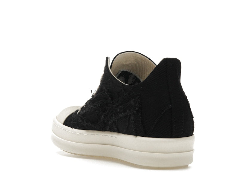 Rick Owens DRKSHDW Slashed Low Sneaks Black Milk
