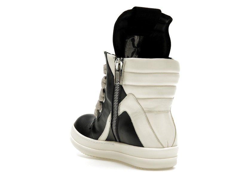 Rick Owens GeoBasket Oversized Eylet Black Milk