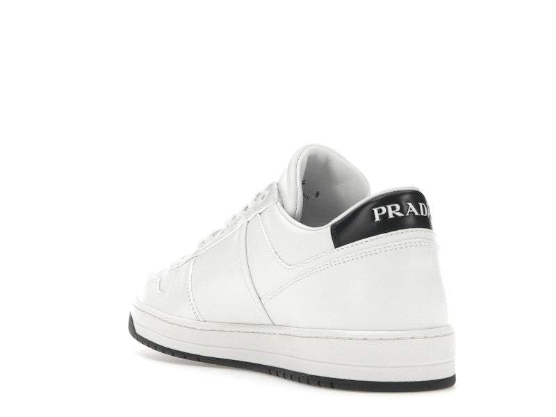 Prada Downtown Low Top Sneakers Leather White White Black